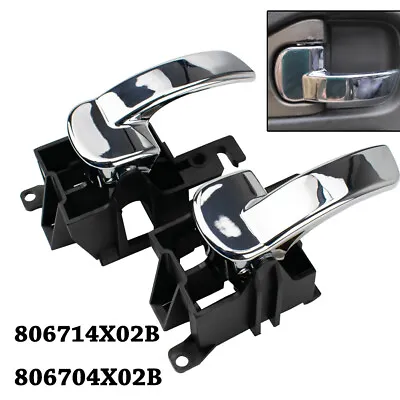 $22.19 • Buy Pair Inner Door Handle For Nissan Pathfinder R51/Navara D40 05~13 Front / Rear