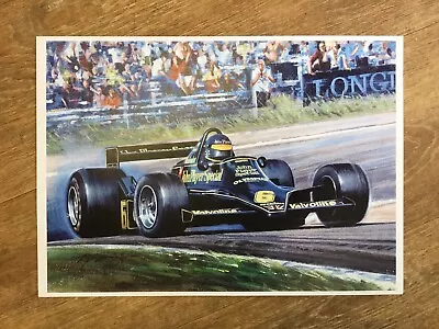 Ronnie Peterson In John Player Special No. 6 F1 Car Print • £5