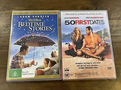 Adam Sandler Movies DVDs Bedtime Stories & 50 First Dates TESTED • $10.95