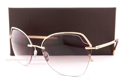 £161.99 • Buy New Silhouette Sunglasses Golden Gate 8169 7520  Gold/Brown/23kt Gold Plated