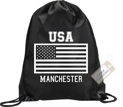 Backpack Bag Manchester Usa United States Gym Handbag Sport M1 • £7.50