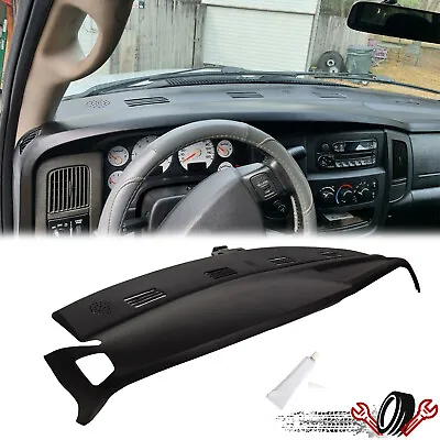 Molded Dash Pad Board Cover Cap Overlay Black Fit For 02-05 Dodge Ram 1500 2500 • $89.32