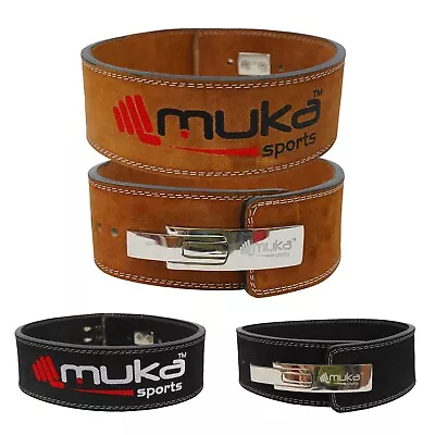 Muka Sports Weight Lifting Belt - 4  Wide X 10mm Thick Powerlifting Lever Belt • $29.99