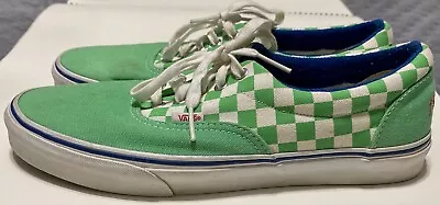 2013 Vans Bob Haro BMX Freestyler Low Shoes Men’s Size 10.5 Green Checkerboard • $120