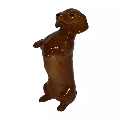 VTG Beswick Co. England Red Dachshund Dog Standing Up On Back Legs Figurine • $39