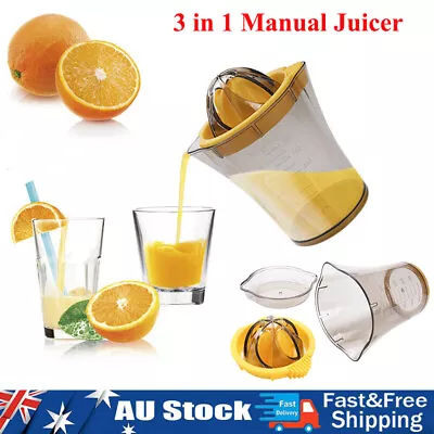 Orange Lemon Squeezer Manual Juicer Hand Citrus Juice Press Extractor Grinder AU • $22.99