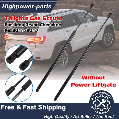 2x Tailgate Gas Struts For Jeep Grand Cherokee WK2 Without Power Liftgate 11-16 • $25.99