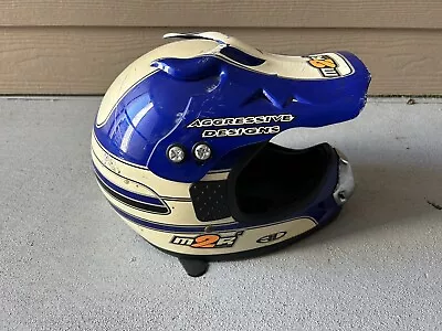 Youth Motocross Helmet M2r Agressivr Design Helmet Motorcycle Decor • $34.99