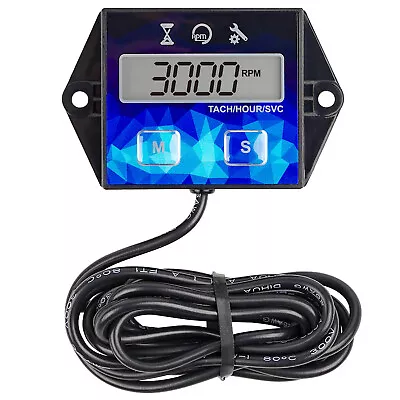 Waterproof Tach Hour Meter Replaceable Battery Used In Lawn Mower Tractor ATV • $12.95