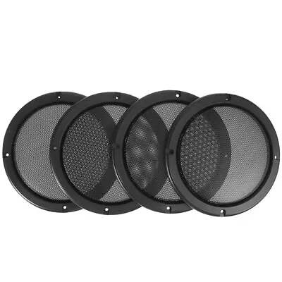 Car Subwoofer Speaker Mesh Net Guard Grill Cover Protective Case Decorative 4pcs • $19.70