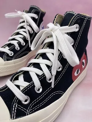 £9.99 • Buy Comme Des Garcons CDG PLAY Converse Style Cream Shoelaces 140cm