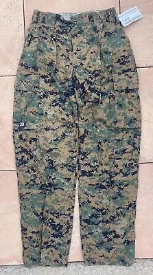 USMC Woodland MARPAT MCCUU Combat Trousers Pants  SMALL SHORT • NEW NWT • $79.99