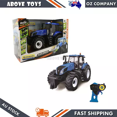 Maisto 1:16 Scale New Holland Farm Tractor 2.4GHz Remote Control Toy Model Gift • $160.99