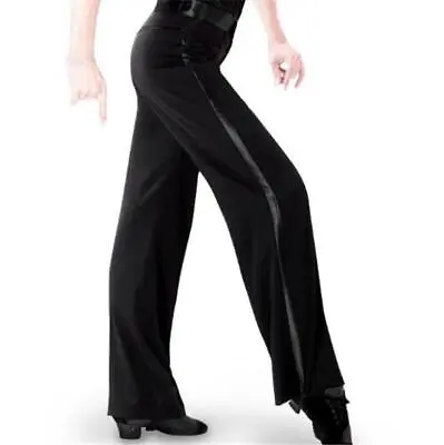 Men's Performance Latin Dance Pants Modern Ballroom Practice Pants Trouser Loose • $55.45