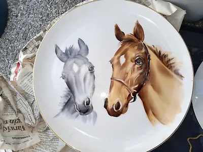 2  Horses VINTAGE Plate  1950s • $9.99