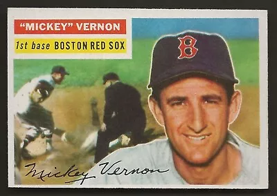 1956 Topps #228 Mickey Vernon Boston Red Sox • $12.95