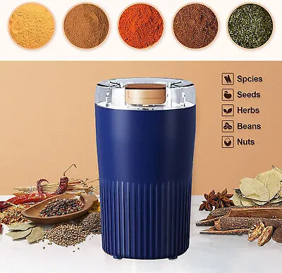 Electric Coffee Bean Grinder Grinding Milling Bean Nut Spice Grinder UK NEW • £10.99