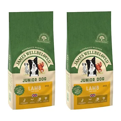 £26.15 • Buy James Wellbeloved Junior Dog Lamb & Rice Kibble Dry Dog Food Biscuits 4kg