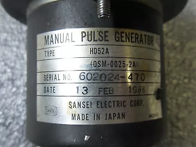 Sansei Electric HD52A Manual Pulse Generator • $99.23