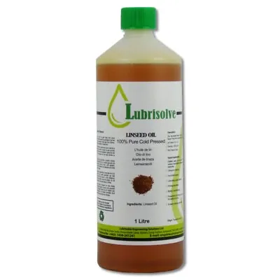 Linseed Oil - 100% Pure Cold Pressed Linseed Oil  - 1 Litre • £10.99