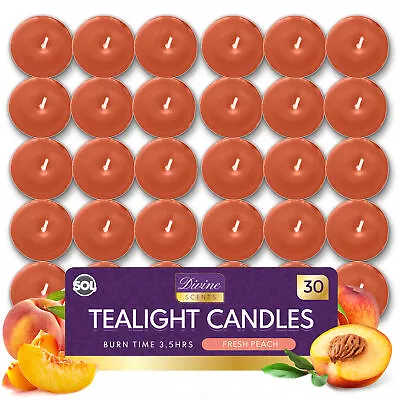 30pk Scented Tea Lights Candles | Various Perfumes 4 Hour Burn Night T Tealights • £3.99