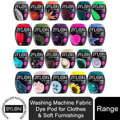 DYLON Washing Machine Fabric Dye Pod For Clothes & Soft Furnishings 1pk Of 350g • £9.49