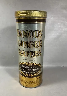 Vintage NABISCO Biscuit UNEEDA Baker Chocolate Ginger Wafer Tin Can Box Cake • $39.95