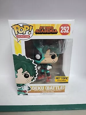 Funko Pop! My Hero Academia Deku (Battle) #252 (Hot Topic Exc) Vinyl Figure • $8.59