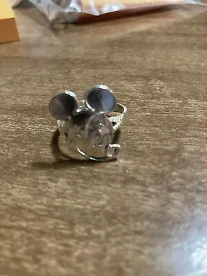 Mickey Mouse Sterling Silver  Big Head  Ring Size 9 • $25.99