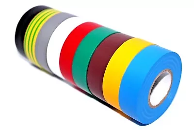 PVC Electrical Insulation Tape 19mm X 20M Insulating Tapes Flame Retardant Cable • £4.35