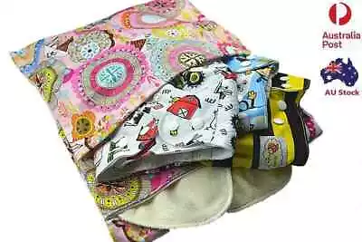 Baby Wet Diaper Nappy Bag Zip Reusable Waterproof Swimmer Twin Zipper Tote  • $5.99