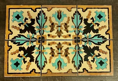 Taylor 6-Tile Geometric Panel Vintage California • $360