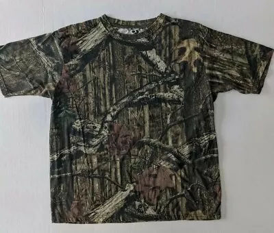 MOSSY OAK T-Shirt Break Up Infinity Camouflage S/S Cotton Blend Men's Size XL  • $11.98