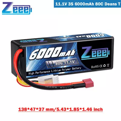 £42.59 • Buy Zeee 11.1V 6000mAh 3S LiPo Battery Deans 80C For RC Car Boat Airplane UAV Hobby