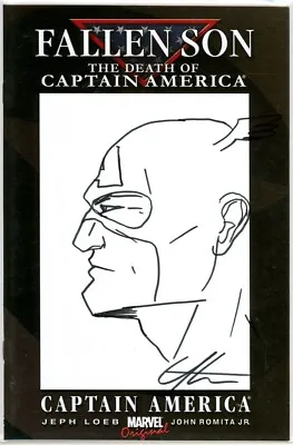 Fallen Son Death Captain America #3 Signed Greg Horn Remarked Sketch Marvel • £89.95
