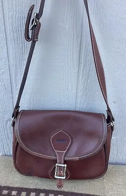 Vintage J. W. Hulme Medium Leather Bag Satchel Purse USA • $99.99