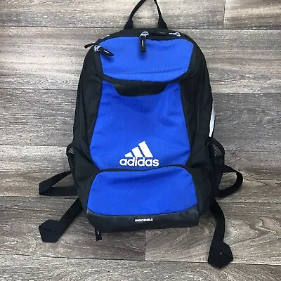 Adidas Hydroshield Blue Black Sports Backpack Shoes Ball Clothes Water Bottles  • $22.38