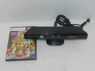 OEM Microsoft Xbox 360 Kinect Sensor + Game Bundle Black 1414 Tested • $20.16