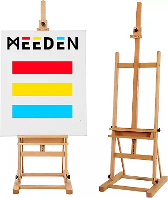 Studio H-Frame Easel With Storage Tray Solid Beech Wood Artist Painting Easel  • $154.99