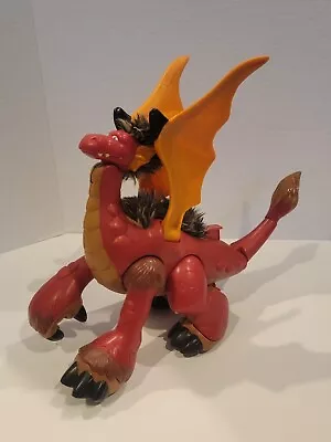 2008 Mattel Fisher Price Dragon Stomping Roaring Fuzzy Dinosaur W Movement Sound • $16.14