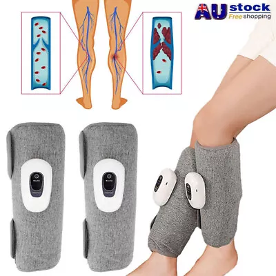 Leg Massager Machine Heating Air Compression Circulation Relaxation Foot Calf • $43.99