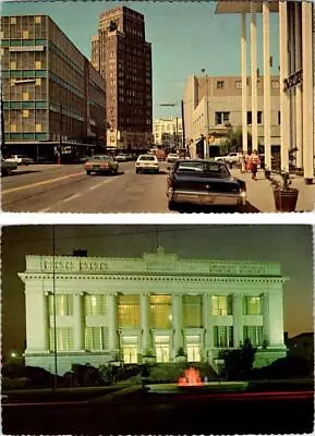 2~4X6 Postcards Meridian MS Mississippi 22ND AVENUE STREET SCENE & MUNICIPAL BLD • $7.59