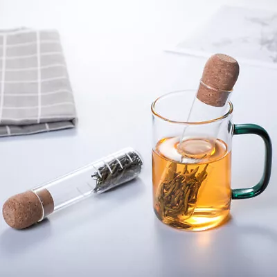 Glass Tea Infuser Creative Pipe Glass Design Tea Strainer For Mug Fancy Fi-W_ • $7.89