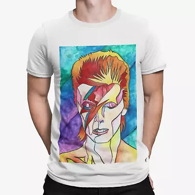 David Bowie Colour T-Shirt - Cool Music Rebel Retro Legend ZigZag Oddity • £8.39