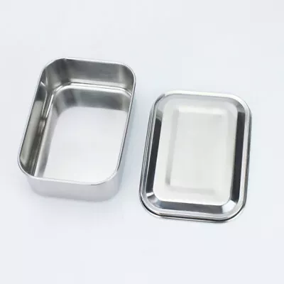 £11.06 • Buy Stainless Steel Lunch Box Metal Bento Food Container For Kids School Office