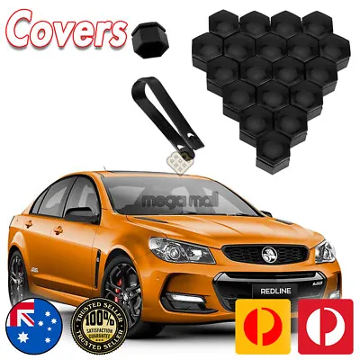 $49.99 • Buy 20 Black Wheel Nut Lug Caps Covers For HSV Holden VE Commodore WM VF VE SSV SV6