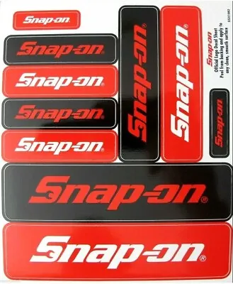 NEW Genuine Snap-on Tools Logo Decal Sticker Sheet With 10 Various Size Stickers • $8.49