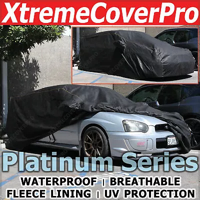 Waterproof Car Cover BLACK For 1998 1999 2000 Subaru Impreza STI W/STI Spoiler • $89.99