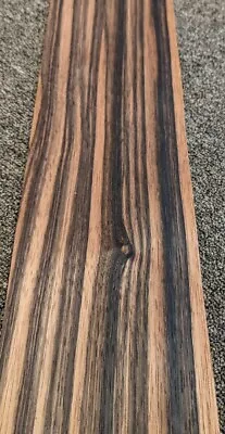 Ebony Macassar Wood Veneer 5  X 31  Raw No Backing 1/64  Thickness A Grade • $42.50