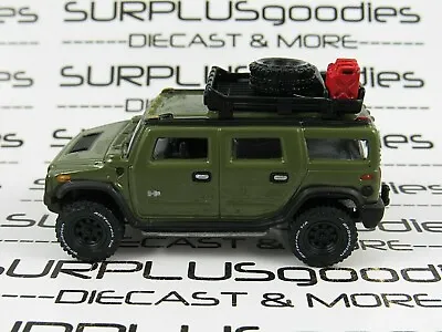 Johnny Lightning 1:64 Scale LOOSE Moss Green 2004 HUMMER H2 W/Roof Accessories • $7.95